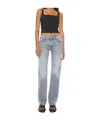Mother The Enchanter Heel Jeans In Gray