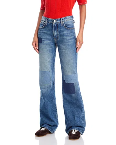 Mother The Bookie Heel Jeans In Ironing Things Out In Gray