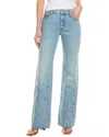 Mother The Bookie Heel Righteous Gemstone Bootcut Jean In Blue
