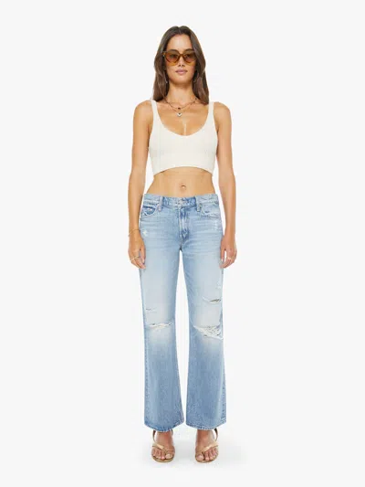 Mother The Bookie Nerdy Fafo Jeans In Blue