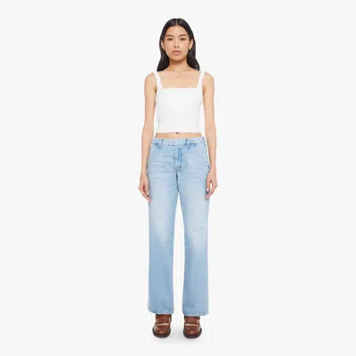 Mother The Bookie Prep Sneak This Is How I Roll Jeans In Blue