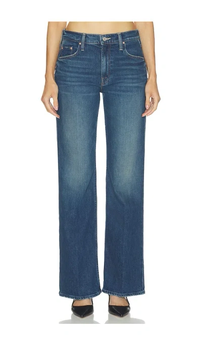 Mother The Bookie Sneak Mid-rise Bootcut Jeans In Blue