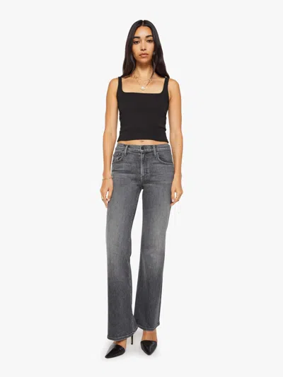 Mother The Bookie Sneak Dainty And Dangerous Jeans In Gray