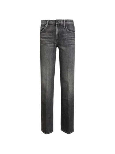 Mother The Bookie Sneak Denim Jeans In Blue