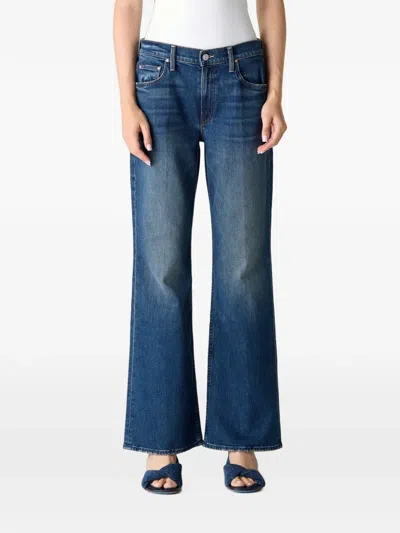 Mother Lil Kick It High Rise Flare Jeans In Which Is Witch In Blue