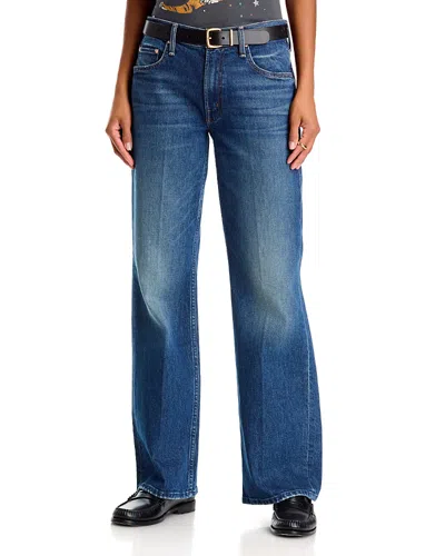 Mother The Bookie Sneak High Rise Bootcut Jeans In Buckaroo In Blue