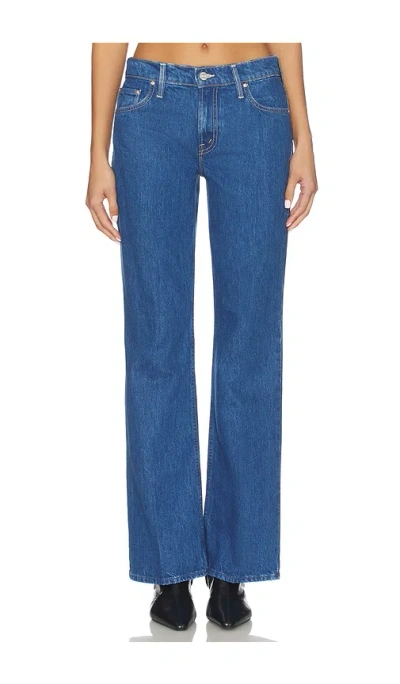Mother The Bookie Sneak Jeans In Blue