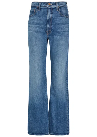 Mother The Bookie Sneak Straight-leg Denim Jeans In Blue
