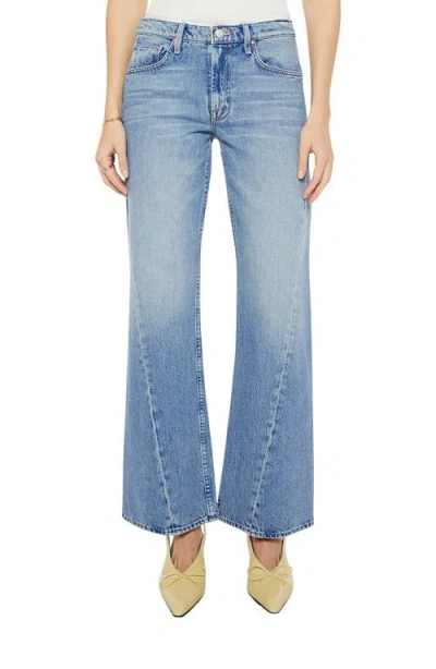 Mother The Bookie Twist Seam Bootcut Jeans In Blue