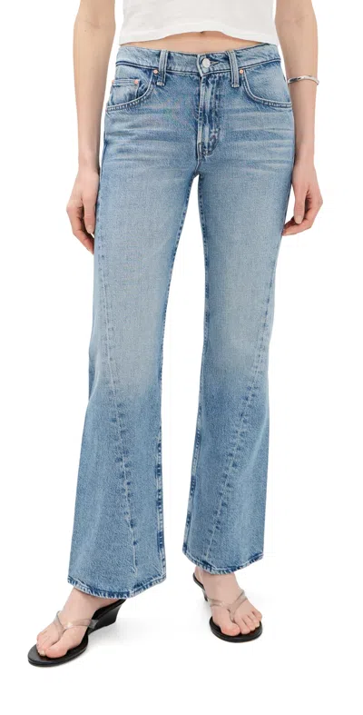 Mother The Bookie Twist Skimp Jeans Leap At The Chance In Blue
