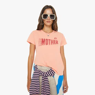 Mother The Boxy Goodie Cat T-shirt In Pink