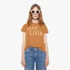 Mother The Boxy Goodie Easy Livin' T-shirt In Animal Print