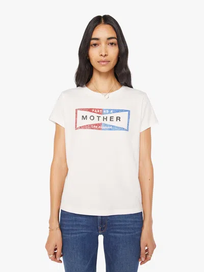 Mother The Boxy Goodie Fluff Fast As T-shirt In White