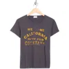 Mother The Boxy Goodie Goodie Focus Graphic T-shirt In Gray