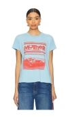 Mother Cotton Goodie Goodie T-shirt In  Racecar