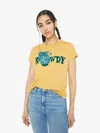 Mother The Boxy Goodie Goodie Rowdy T-shirt In Yellow