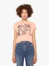 Mother The Boxy Goodie Goodie Stretch Cotton Graphic T-shirt In Black