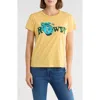 Mother The Boxy Goodie Goodie Rowdy T-shirt In Yellow