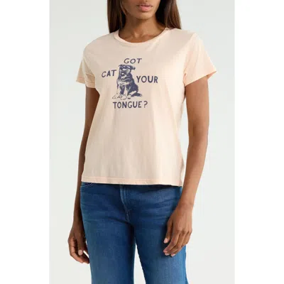 Mother The Boxy Goodie Goodie T-shirt In Pink