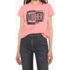 Mother The Boxy Goodie Ticket T-shirt In Pink