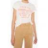 Mother Womens Lil Firecracker The Boxy Goodie Goodie Short-sleeves Cotton-jersey T-shirt Xs In White
