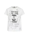 Mother The Boxy Goodie Goodie Focus Graphic T-shirt In White