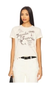 Mother Womens Tequila Sunrise Resort The Boxy Goodie Goodie Graphic-print Stretch-cotton T-shirt Xs