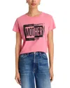 Mother The Boxy Goodie Ticket T-shirt In Pink