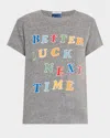 Mother Womens The Boxy Goodie Goodie Brand-print Cotton-jersey T-shirt Better Luck Next Time In Better Luck Next Time