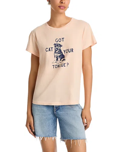 Mother The Boxy Goodie Goodie Tee In Neutral