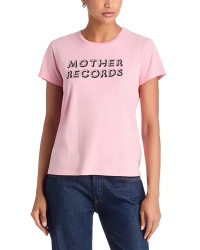 Mother The Boxy Goodie Goodie Tee In Pink