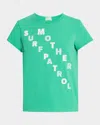 Mother The Boxy Goodie Goodie Tee In Surf Parol