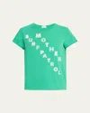 Mother The Boxy Goodie Goodie Graphic Tee In Surf Parol