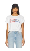 Mother The Boxy Goodie Goodie Tee In White
