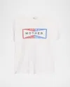 Mother The Boxy Goodie Goodie Tee In White