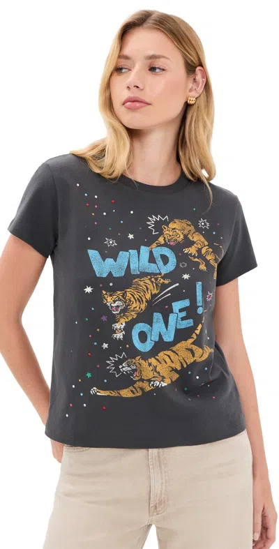 Mother The Boxy Goodie Goodie Tee Wild One In Gray