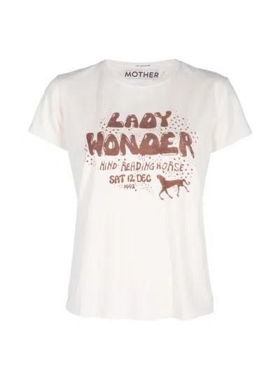 Mother The Boxy Goodie Goodie T-shirt In 뉴트럴