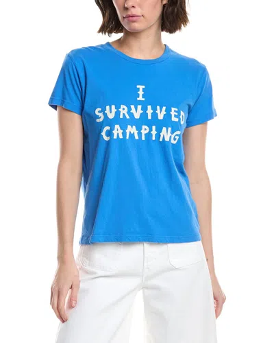 Mother The Boxy Goodie Goodie T-shirt In Blue