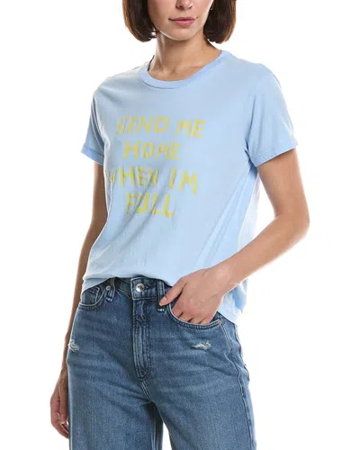 Mother The Boxy Goodie Goodie T-shirt In Blue