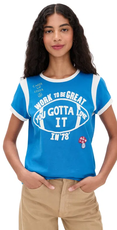 MOTHER THE BOXY GOODIE INSET TEE YOU GOT TO LOVE IT