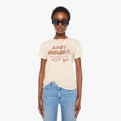 Mother The Boxy Goodie Lady Wonder T-shirt In Neutral