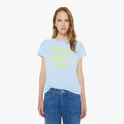 Mother The Boxy Goodie Send Me Home T-shirt In Blue