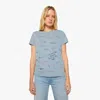 Mother The Boxy Goodie Tongue Tied T-shirt In Blue