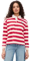 Mother The Boxy Rugby Pullover In Multi
