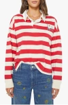 Mother The Boxy Rugby Pullover In Multi