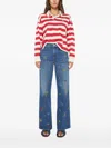 Mother The Boxy Rugby Pullover In Multi