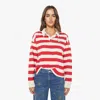 Mother The Boxy Rugby Pullover In Multi
