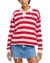 Mother The Boxy Rugby Pullover In Multi