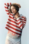 Mother The Boxy Rugby Pullover In Multi