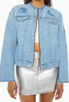 Mother The Bruised Bruser Denim Jacket In Call A Spade A Spade In Blue